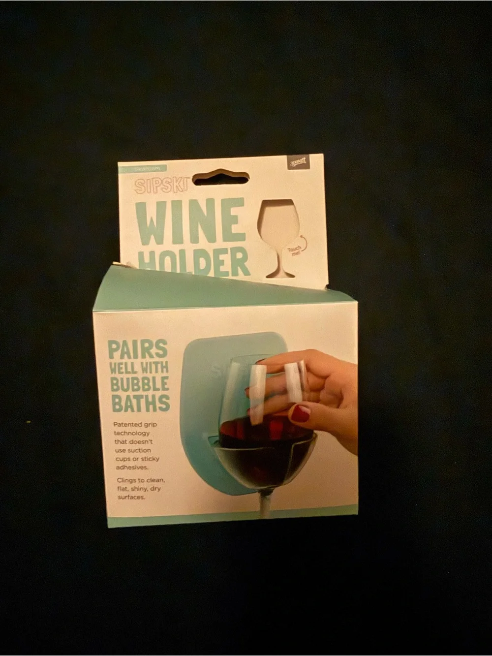 Sipski Wine Holder in Aqua